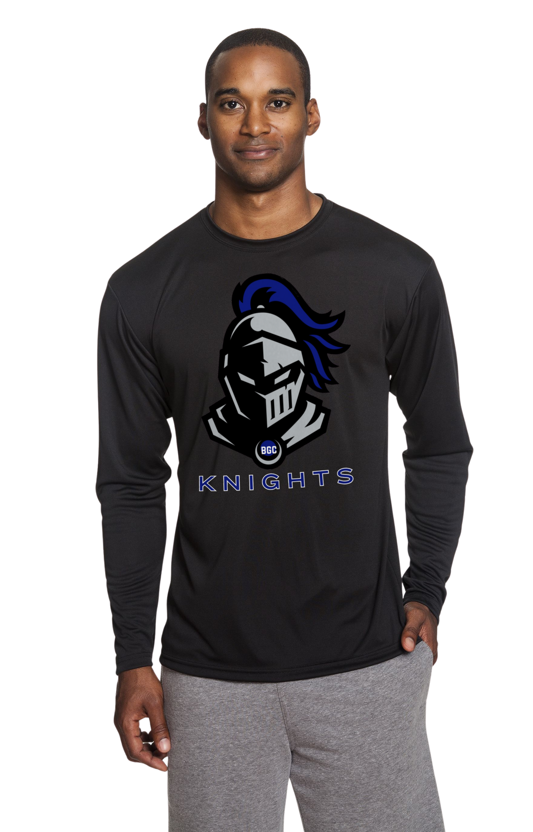 Long Sleeve Polyester - Knights Logo