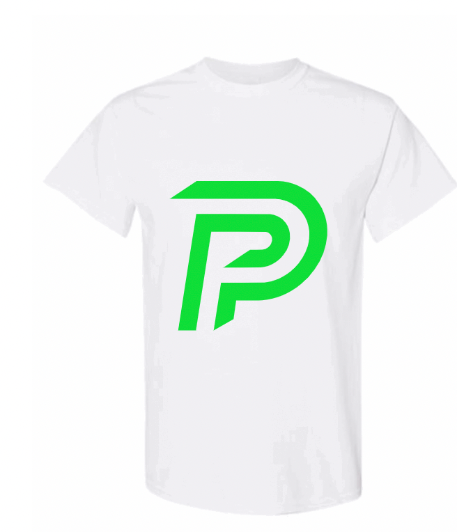 Prime White T-shirt - Lime Green Logo